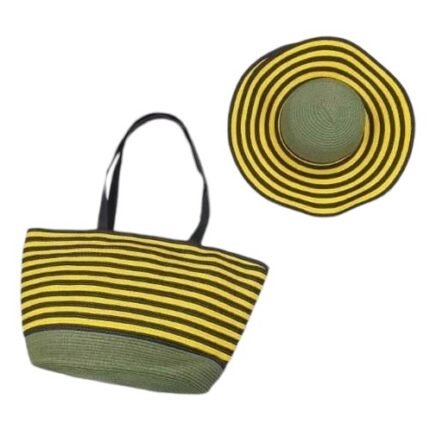 CARTERA DE PLAYA + SOMBRERO