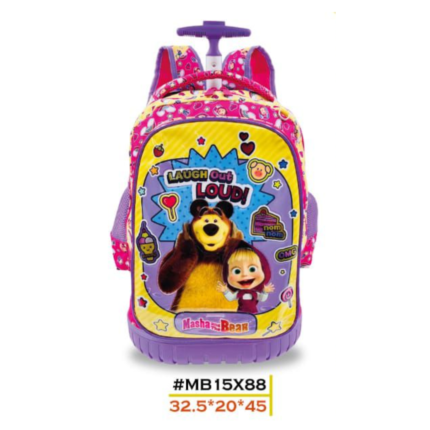MOCHILA CON RUEDA MASHA & THE BEAR