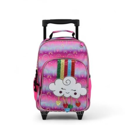 MOCHILA C/RUEDA HAPPY GIRL (TAM P)