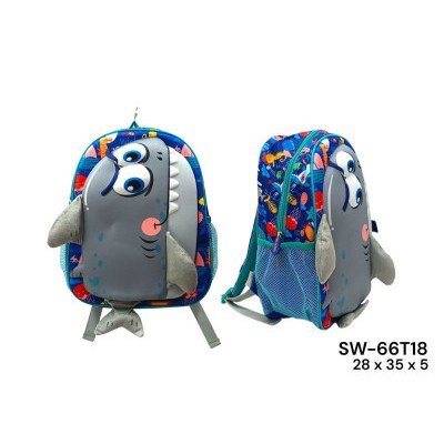 MOCHILA DE ESPALDA TIBURON 3D (M)