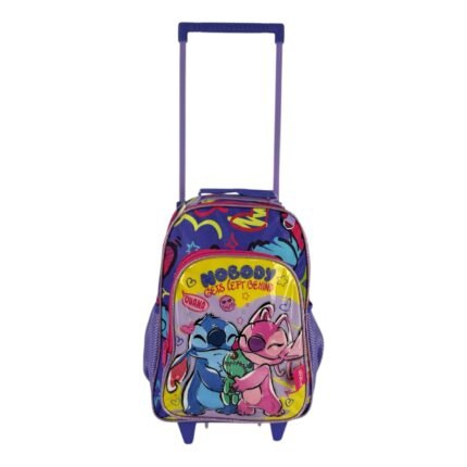 MOCHILA CON  RUEDA STITCH (P)