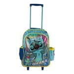 MOCHILA CON RUEDA STITCH AZUL (G)