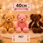 PELUCHE OSO C/ MOÑO (40cm)