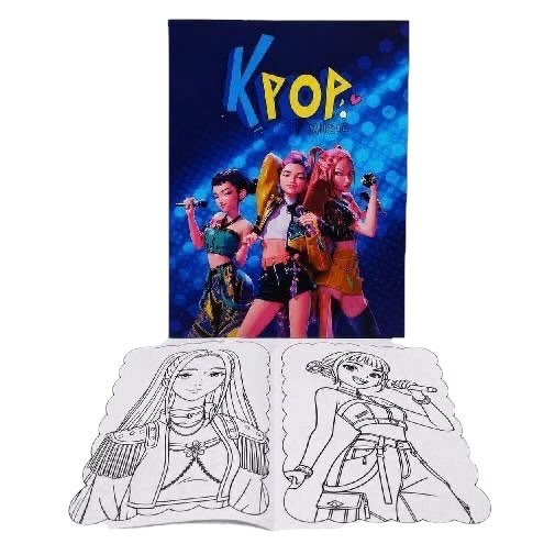 6d98fb9b-b9b3-4240-93a6-eb94949cd7b4-photoroom CUADERNO PARA PINTAR K-POP - Imagen 1