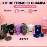 TERMO 1,9l + GUAMPA 160ml + BOMBILLA (BLANCO)